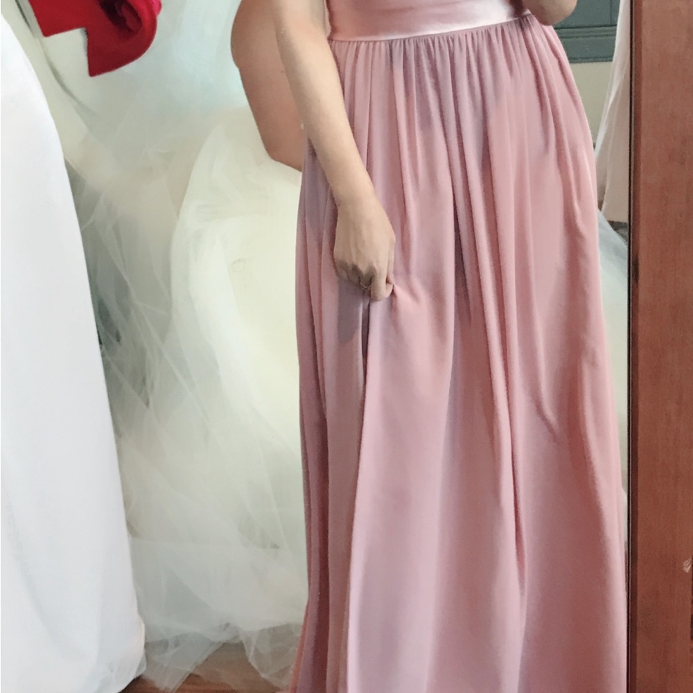 Azazie Bridesmaid Dress Size 0 dusty rose (pink) - Picture 3 of 3